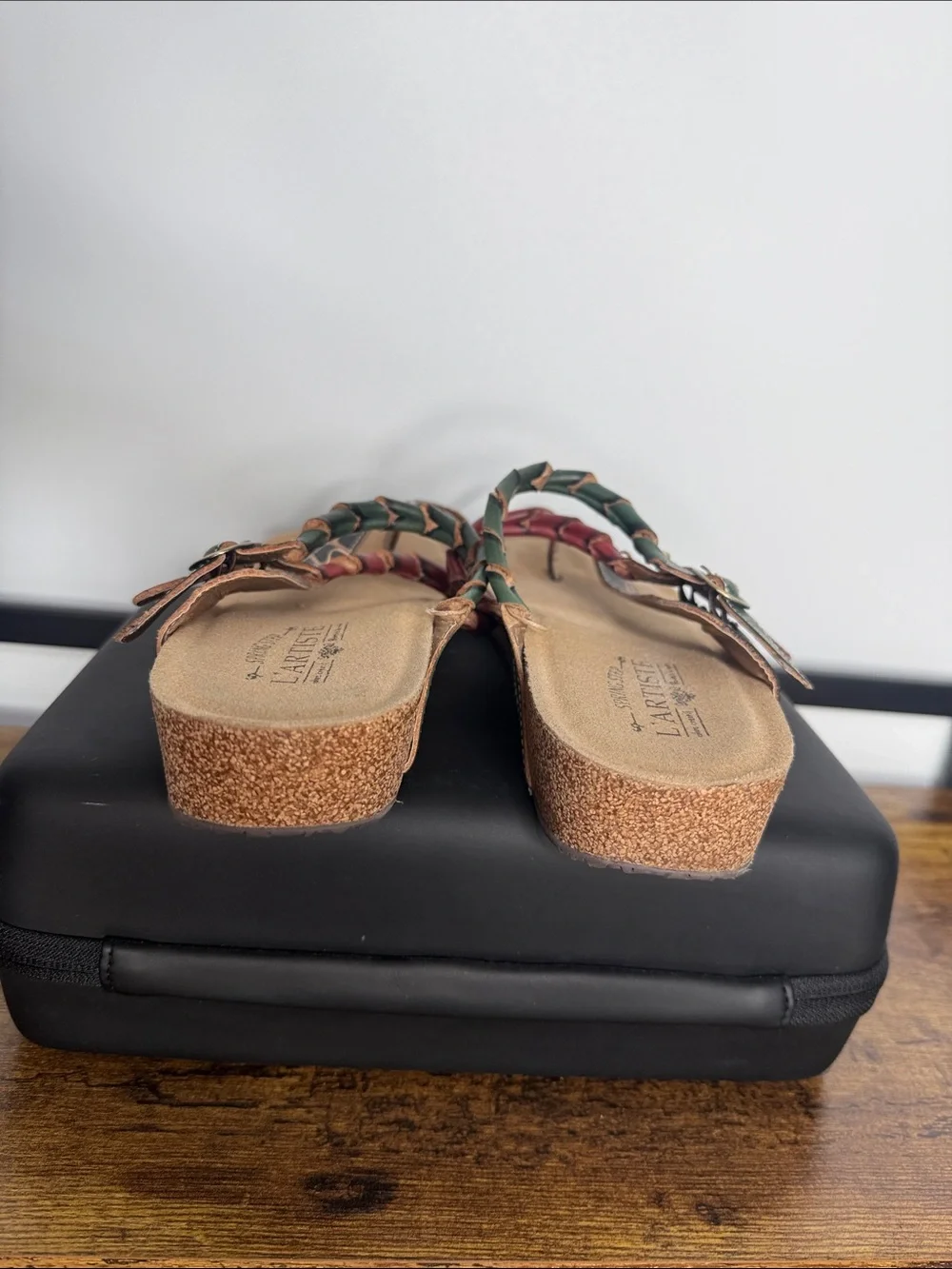 L'Artiste Spring Step Braided Leather Strappy Sandals EU 41